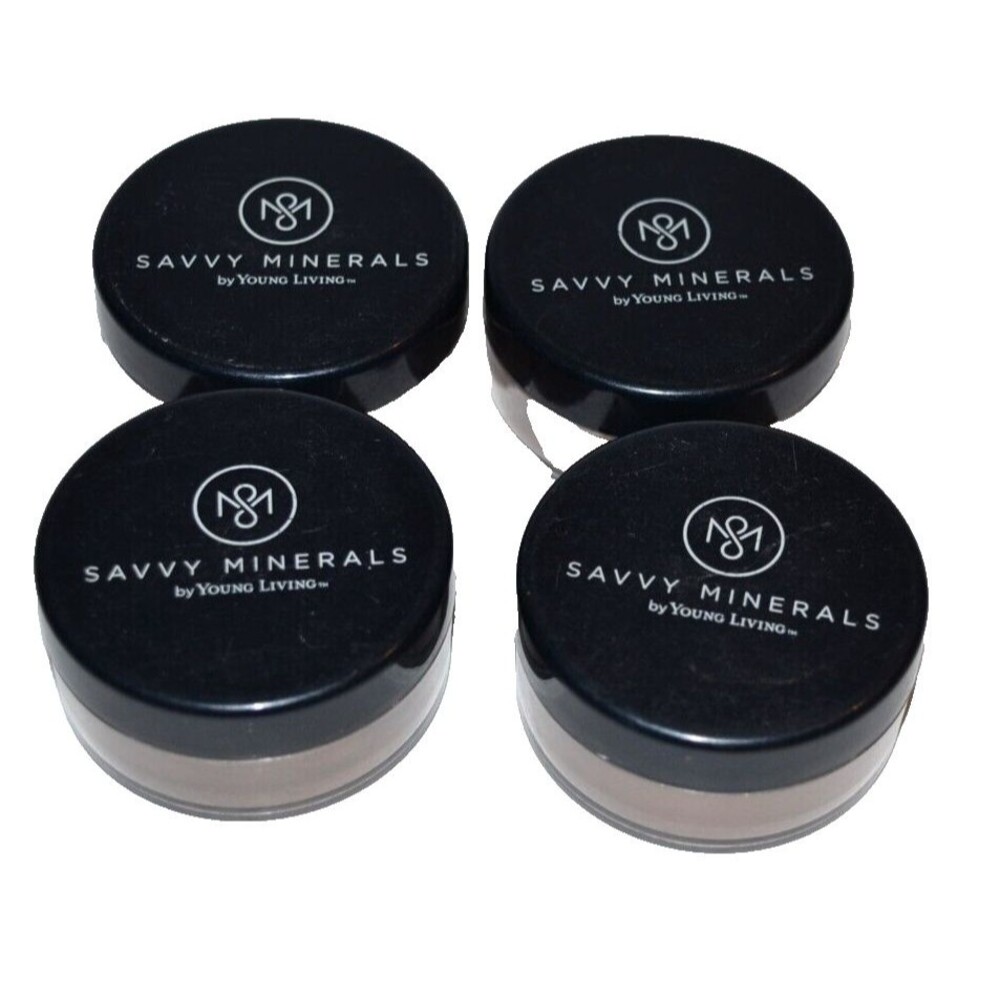 Young Living Savvy Minerals‎ Foundation Shade Dark #4  20861 4pc set  NEW